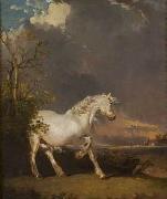 James Ward, A horse in a landscape startled by lightning